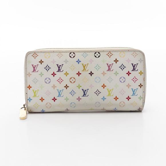 Louis Vuitton canvas Wallet long Zippy white Multicolor - Picture 1 of 8